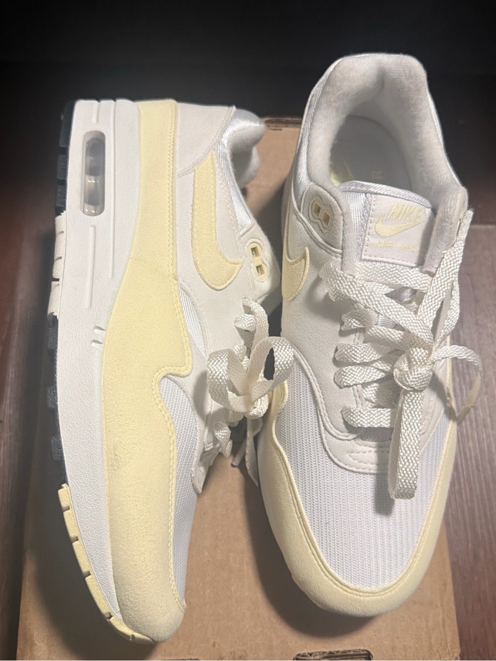 Nike Air Max 1 White Alabaster Yellow DZ2628-108 Women’s